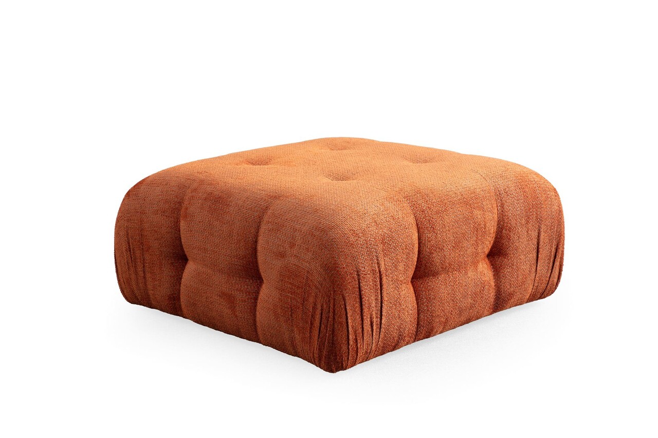 Taburet, Atelier del Sofa, 560ARE4152, Lemn de fag / PAL, Portocaliu - imagine 3